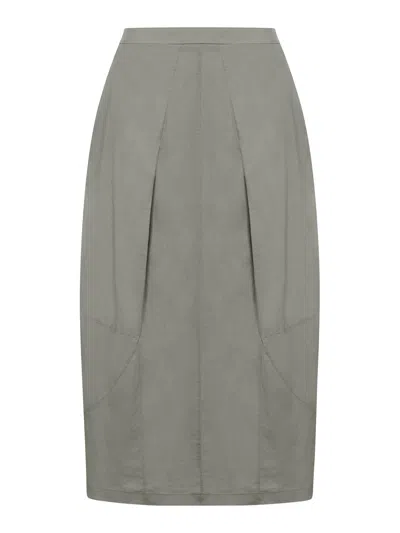 Shop Transit Cotton Blend Skirt In Grey