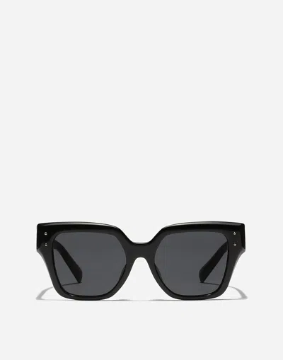 Dolce & Gabbana Dg4471 Square-frame Acetate Sunglasses In Black
