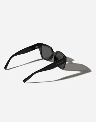 Dolce & Gabbana Dg4471 Square-frame Acetate Sunglasses In Black