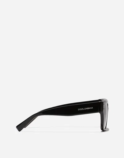 Dolce & Gabbana Dg4471 Square-frame Acetate Sunglasses In Black