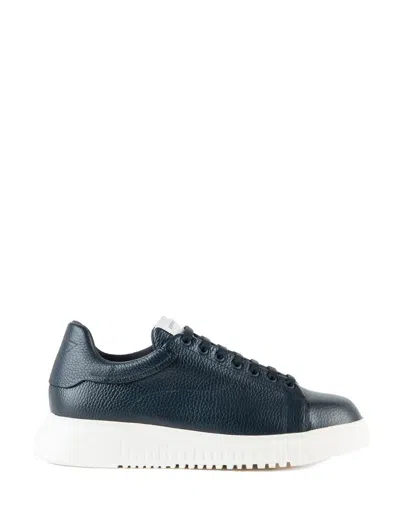 Shop Emporio Armani Sneakers Blue