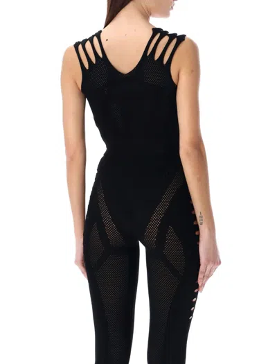 Misbhv Future Sport Mesh Top In Black