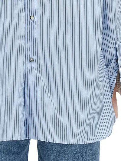 Shop Paul Smith Striped Shirt In Baby Blue