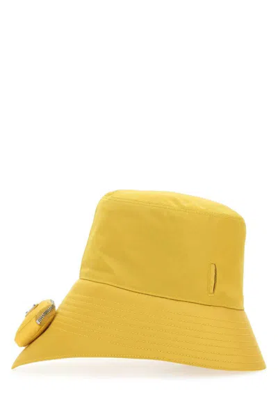 Shop Prada Hats In Yellow