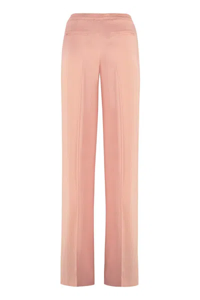 Shop Pt01 Satin Trousers In Pink