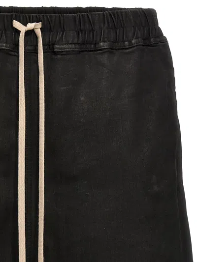 Shop Rick Owens 'long Boxers' Bermuda Shorts In Black
