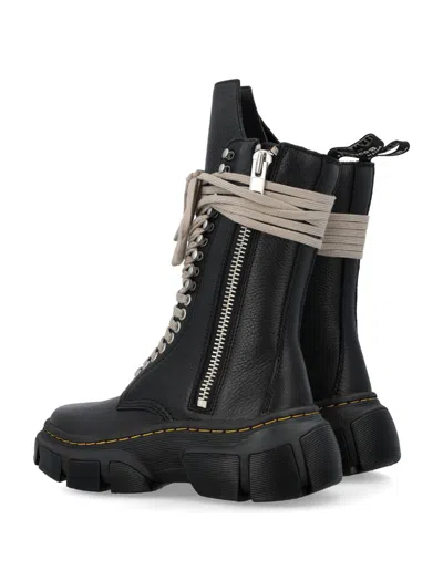 Shop Rick Owens X Dr. Martens 1918 Leather Dmxl Platform Boots In Black