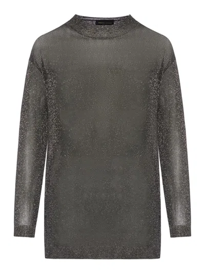 Shop Roberto Collina Round Neck Sweater In Black
