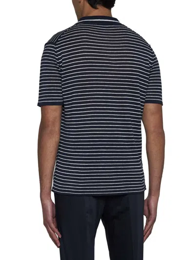 Shop Roberto Collina T-shirts And Polos In Navy Bco