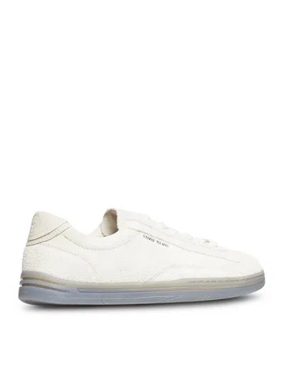 Shop Stone Island Sneakers Shoes In Nude & Neutrals