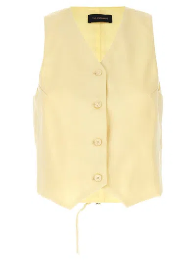 Shop The Andamane 'pauline' Waistcoat In Yellow