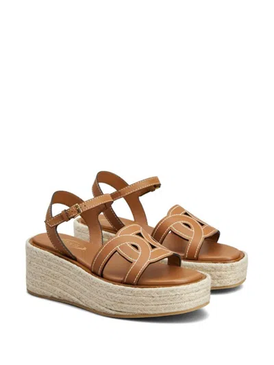 Shop Tod's 'kate' Wedge In Brown