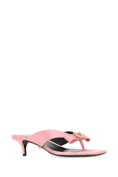 Shop Versace Sandals In Pink