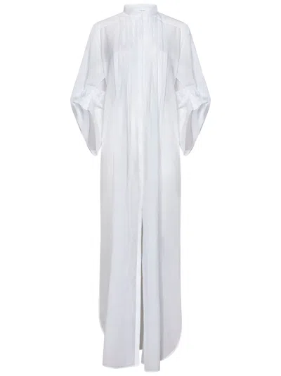 Shop Alberta Ferretti Long Dress In Bianco