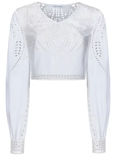 Shop Alberta Ferretti Shirt In Bianco