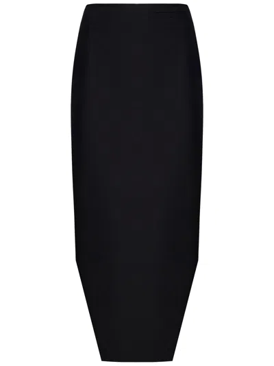 Shop Givenchy Midi Skirt In Nero