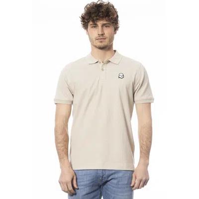 Shop Invicta Beige Cotton Polo Shirt