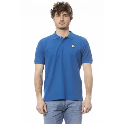 Shop Invicta Blue Cotton Polo Shirt