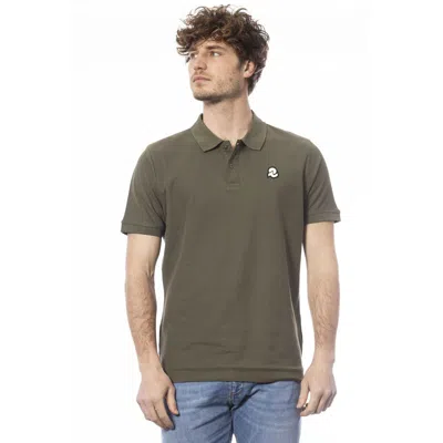 Shop Invicta Green Cotton Polo Shirt