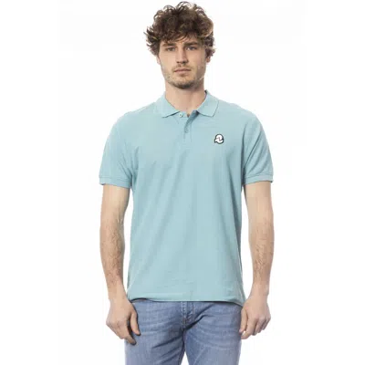 Shop Invicta Light Blue Cotton Polo Shirt