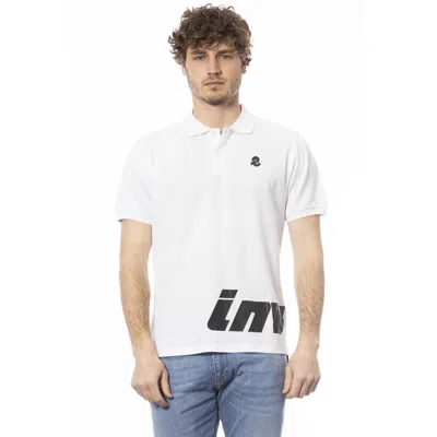 Shop Invicta White Cotton Polo Shirt