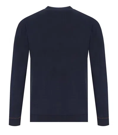 Bob Spoke Dark Blue Cardigan In Blue