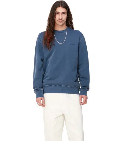 Shop Carhartt Wip  Duster Script Elder Sweatshirt In Blue