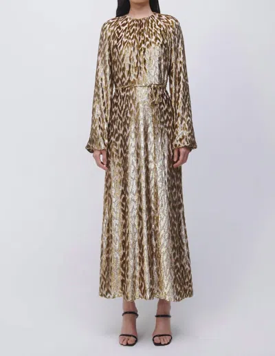 Shop Jonathan Simkhai Odina Dress In Gold
