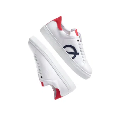 Shop Loci Women's Origin Recycled Sneaker In White/red/navy In Multi