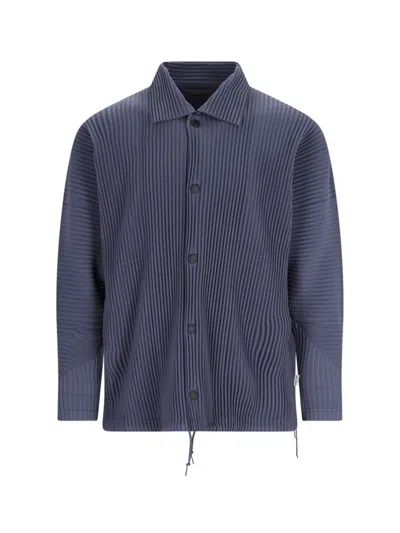Shop Issey Miyake Homme Plisse'  Jackets In Blue