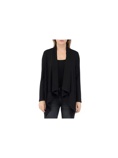 Shop B Collection By Bobeau Womens Open Front Layering Cardigan Sweater In Black