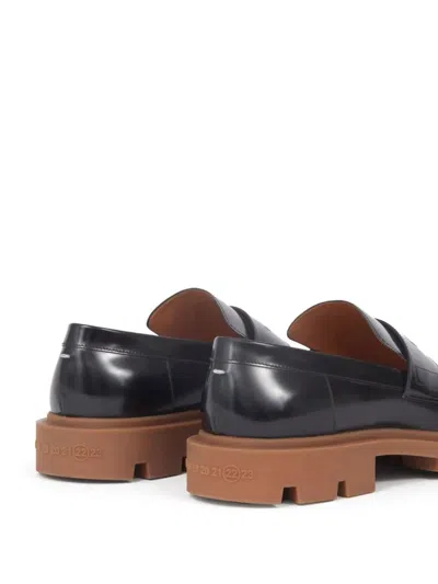 Shop Maison Margiela Ivy Loafers Shoes In Black