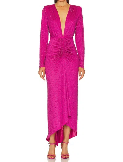 Shop Veronica Beard Kiah Dress In Fuchsia In Pink