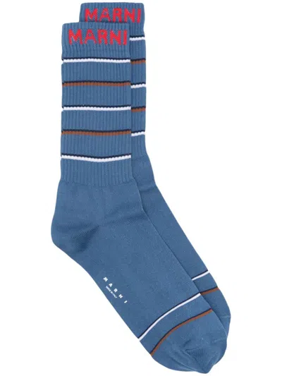 Shop Marni Socks Clothing In Blue