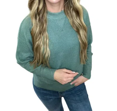 Shop Be Cool Natalie Sweater In Spruce In Grey