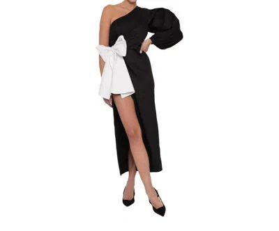Shop Sundress Dolce Dress In Black/white In Multi