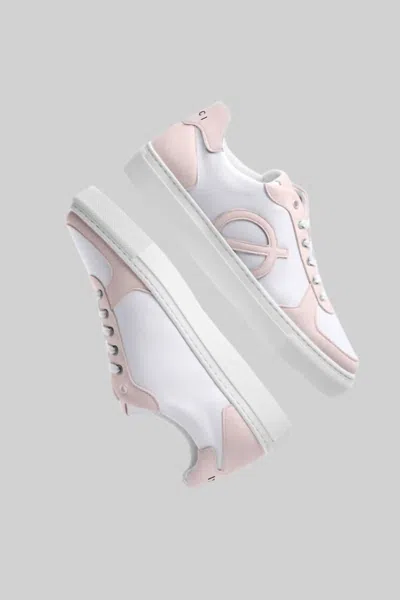 Shop Loci Women's Classic Sneakers In White/pink In Multi