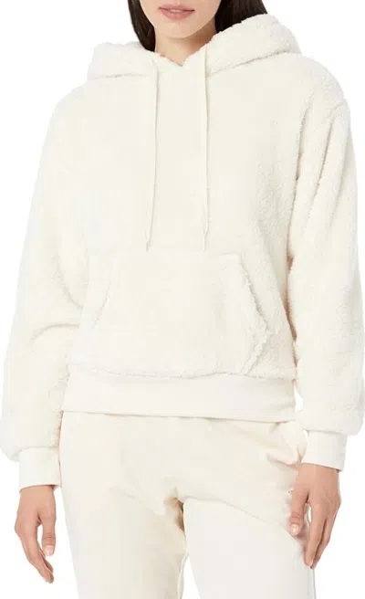 Shop Pj Salvage Lets Get Cozy Hoodie In Stone In Beige