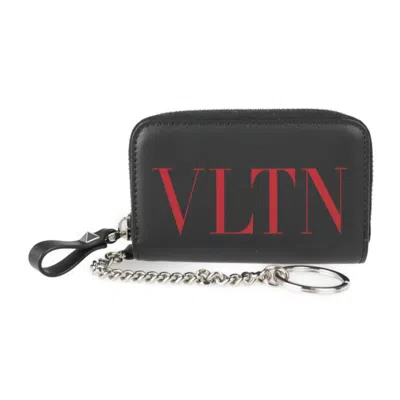 Shop Valentino Leather Wallet () In Black