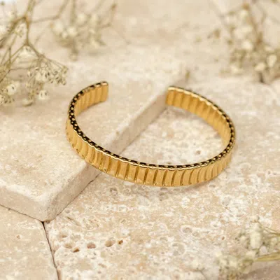 Shop Alco Jewelry Women's Sunkissed Cuff Bracelet In Gold In Silver