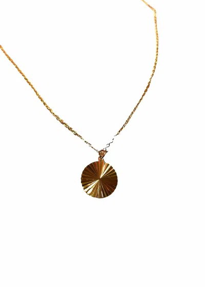 Shop Alco Jewelry Chasing Sunset Necklace In Gold In Black