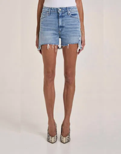 Shop Le Jean Georgie Bf Short In Crystal Cove In Blue