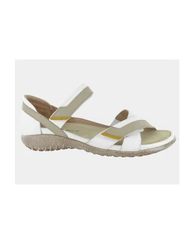 Shop Naot Karawa Women's Sandal In Sft White/beige/marigold In Multi