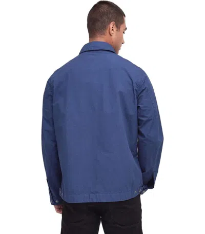 Shop Barbour International Workers Casual Cobalt Blue Jacket