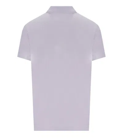 Shop Barbour Tartan Pique Lilac Poloshirt