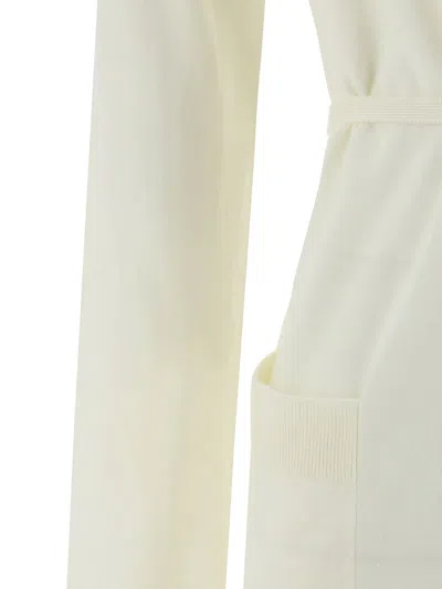 Shop Chloé Wool Cardigan In White