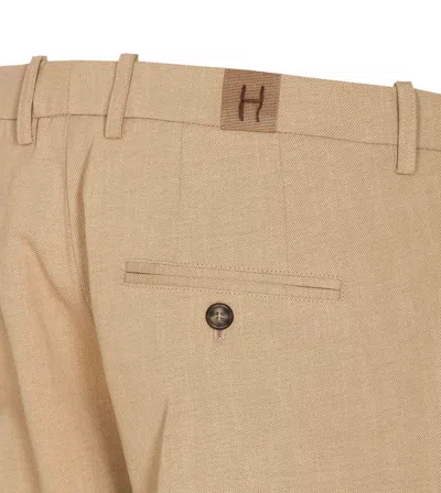 Shop Hōsio Hosio Trousers In Beige