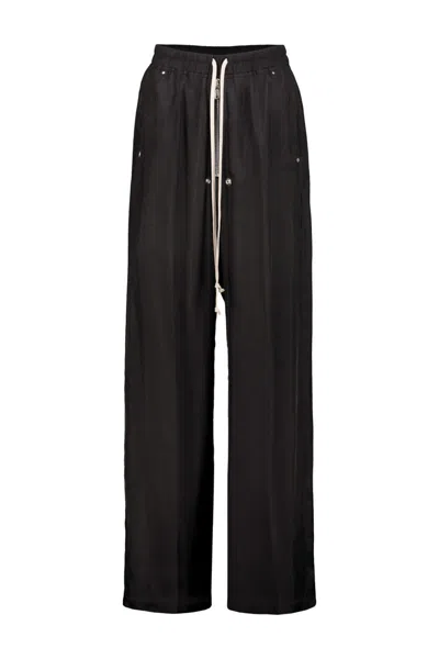 Shop Rick Owens Drawstring Geth Belas Trousers Clothing In Black