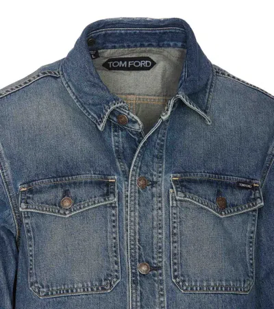 Shop Tom Ford Jackets In Blue