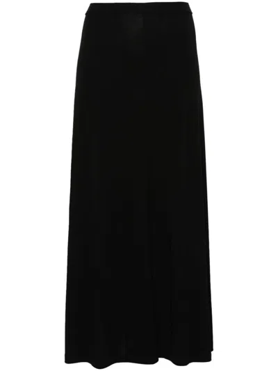 Shop Totême Fluid Jersey Skirt Clothing In Black